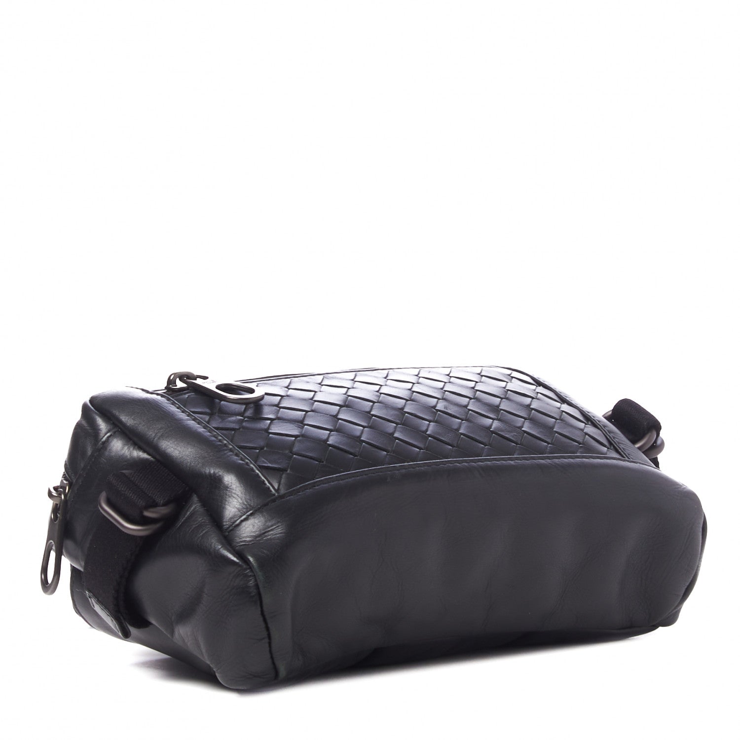 Bottega Veneta Calfskin Intrecciato Belt Bag Black 4 of 8