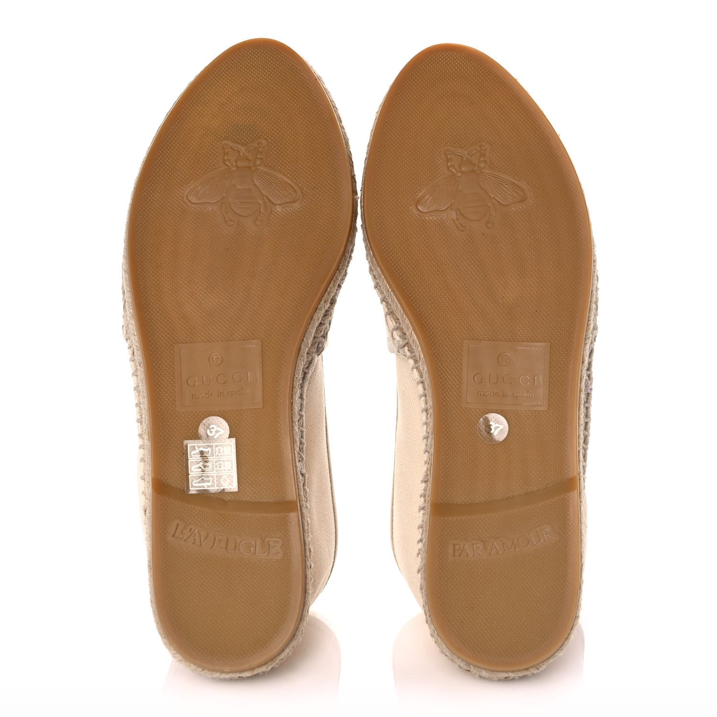 Canvas Logo Espadrilles 37 Greggio White