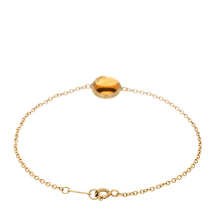 Tiffany 18K Yellow Gold Citrine Paloma Picasso Olive Leaf Bracelet 2 of 3