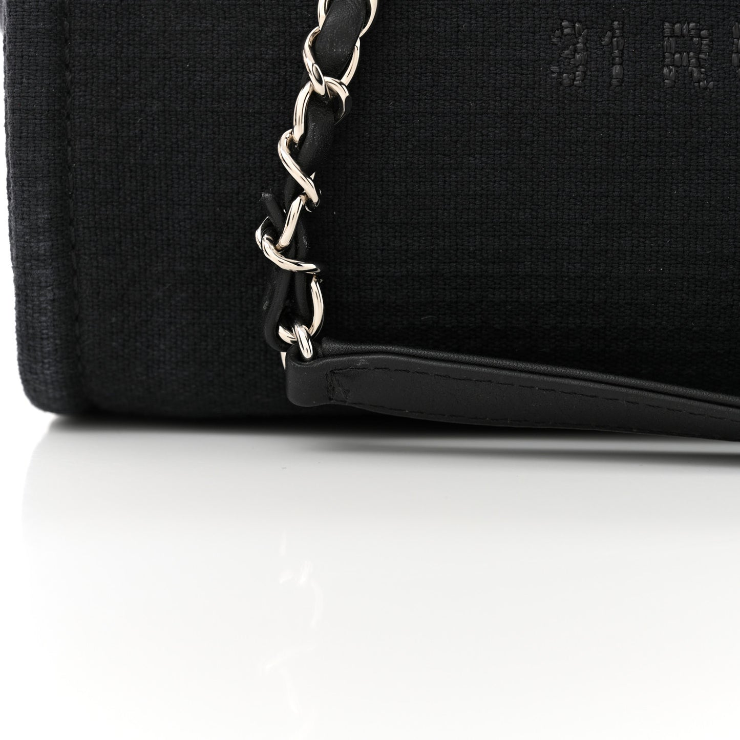 Mixed Fibers Small Deauville Tote Black
