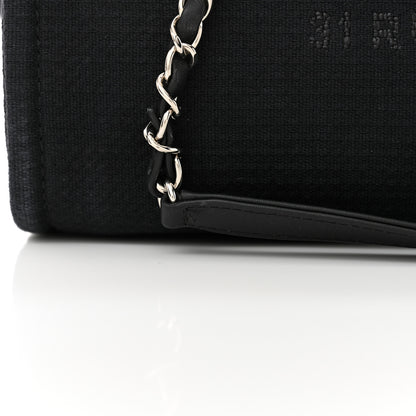 Chanel Mixed Fibers Small Deauville Tote Black 14 of 15