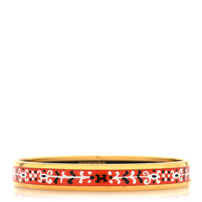 Hermes Enamel Narrow Printed Bracelet 65 1 of 5