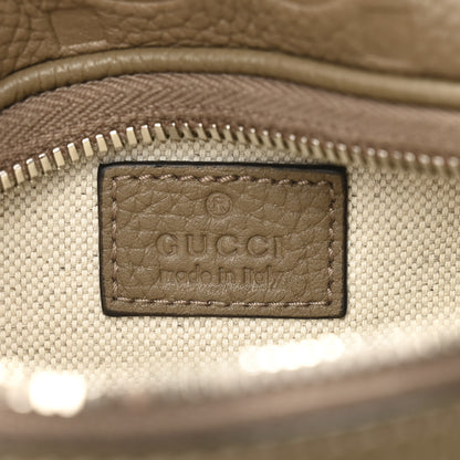 Gucci Piuma Calfskin Jumbo GG Embossed Small Belt Bag Good Taupe 6 of 10