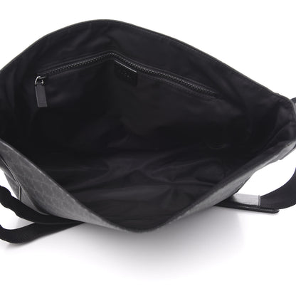 Gucci GG Plus Monogram Medium Flap Messenger Bag Black 4 of 9
