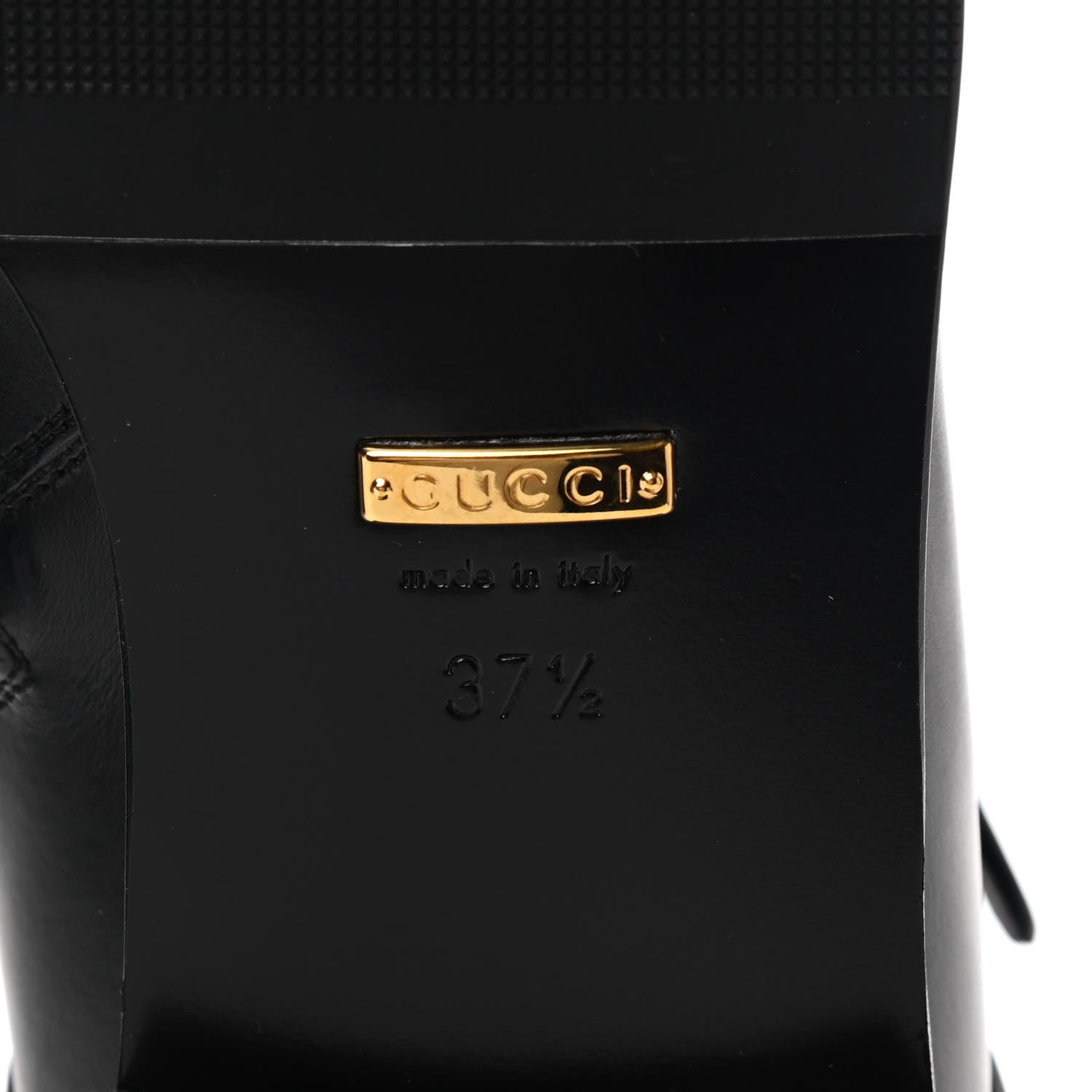 Gucci Calfskin Womens GG Ankle Boots 37.5 Black 6 of 8