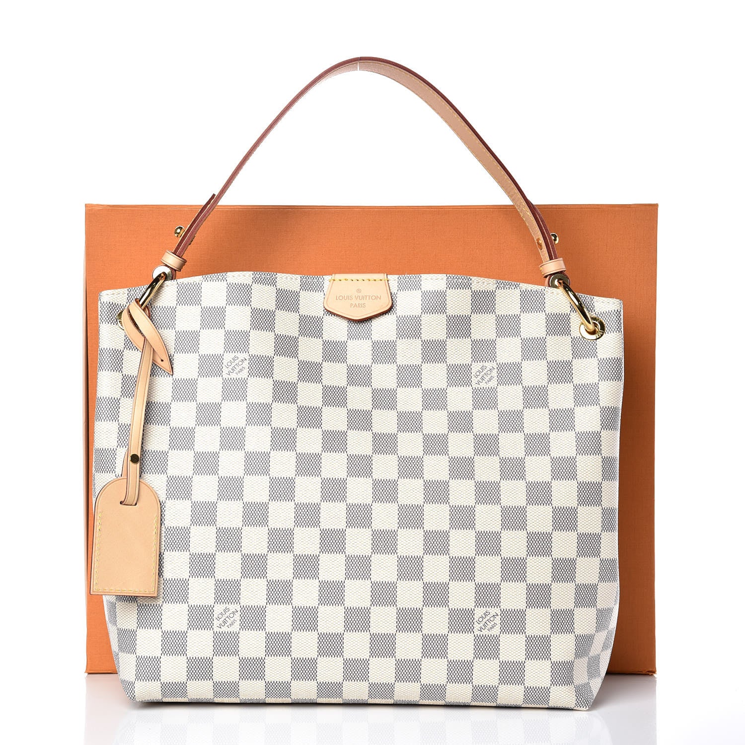 Louis Vuitton Damier Azur Graceful PM Rose Ballerine 14 of 14