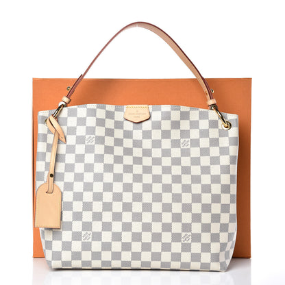 Louis Vuitton Damier Azur Graceful PM Rose Ballerine 14 of 14
