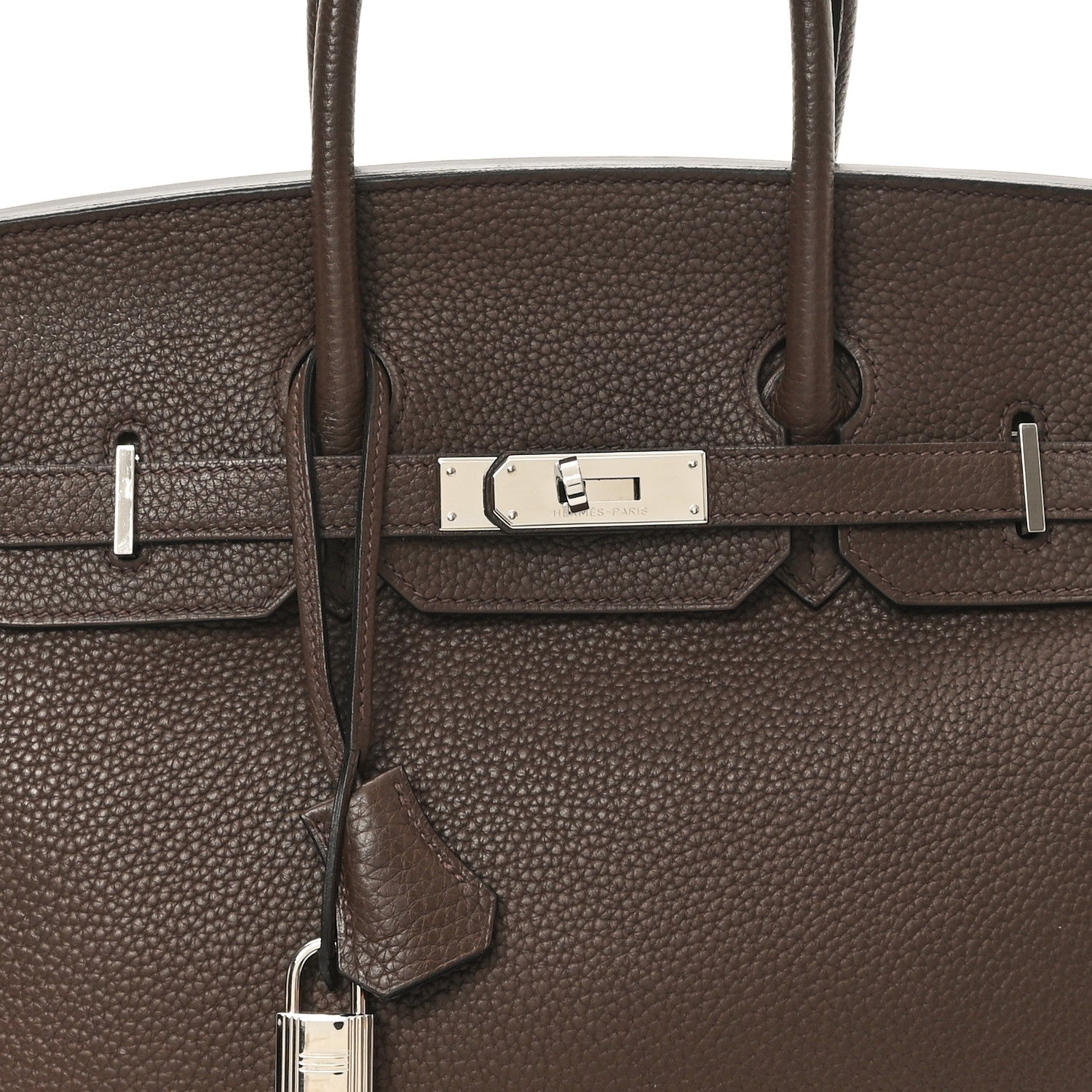 Hermes Taurillon Clemence Birkin 35 Cafe 8 of 12