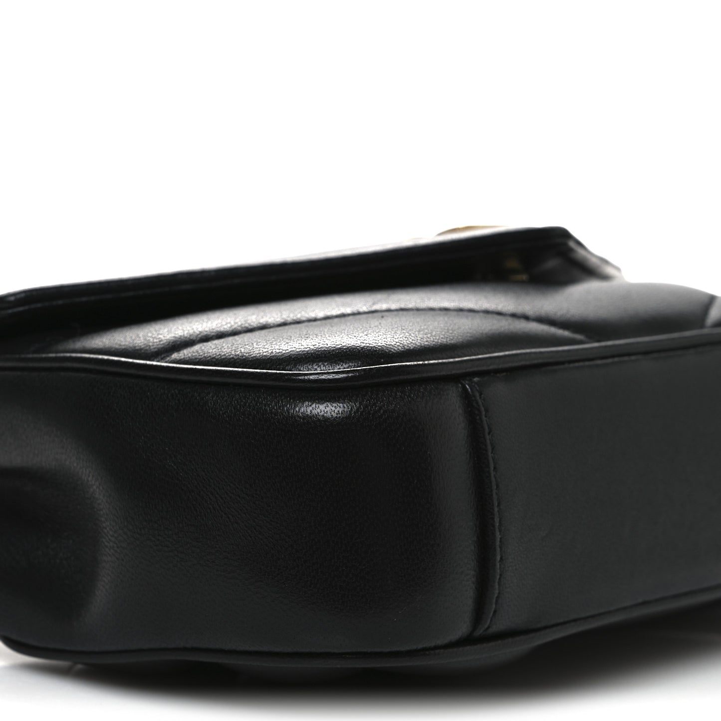 Lambskin Chevron Quilted Mini Loulou Black