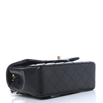 Chanel Lambskin Quilted Mini Rectangular Flap Black 4 of 15