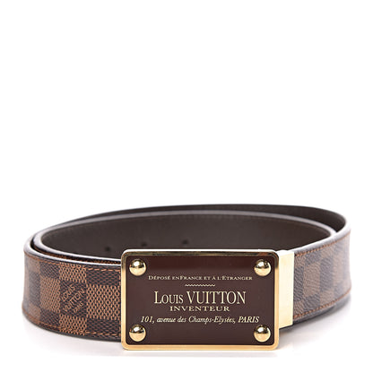 Louis Vuitton Damier Ebene 35mm Inventeur Reversible Belt 90 36 2 of 7