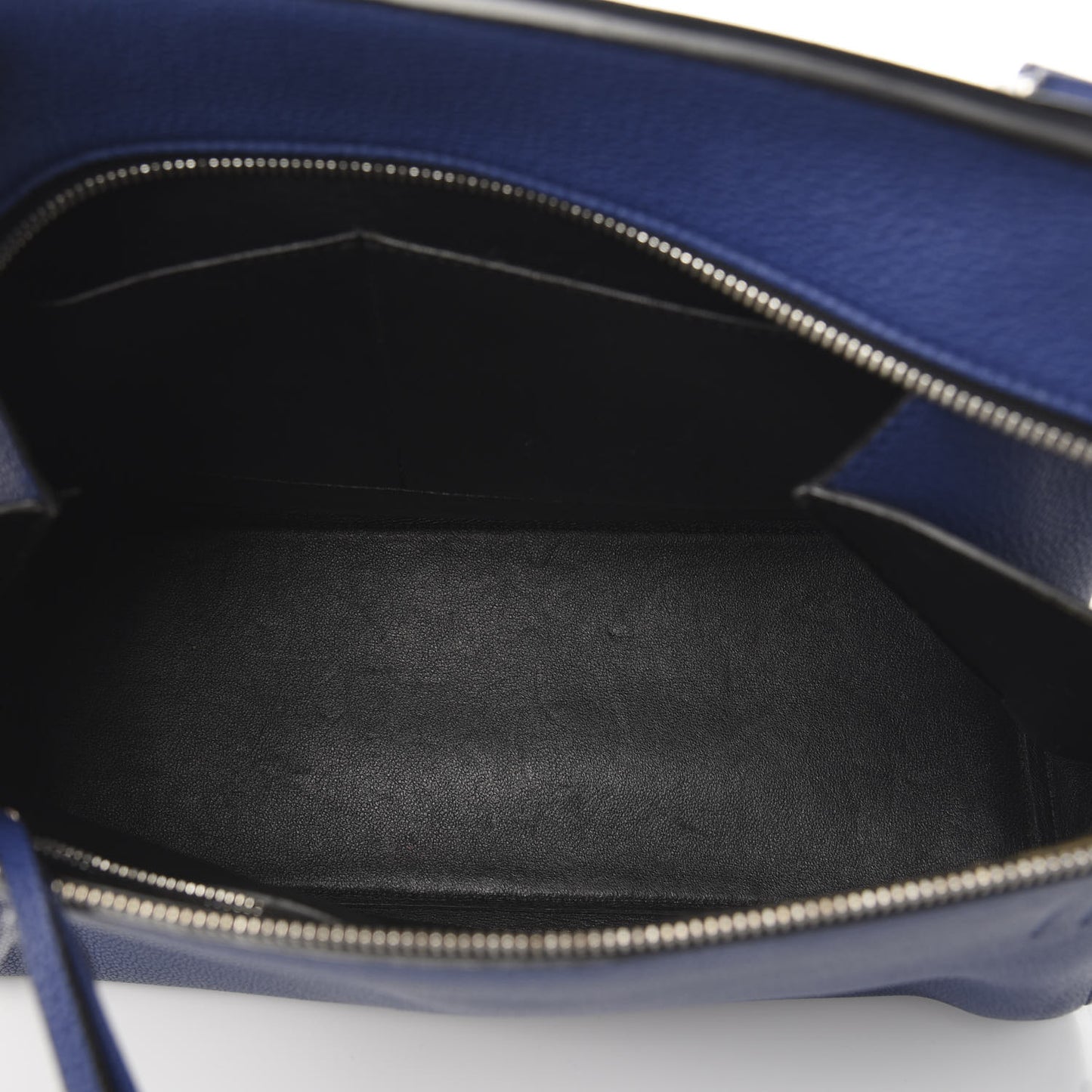 Drummed Calfskin Small Edge Shoulder Bag Indigo
