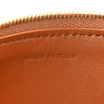 Celine Smooth Calfskin Cuir Triomphe Coin and Card Pouch With Hook Tan 7 of 8