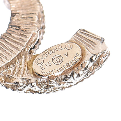 Chanel Enamel CC Baroque Earrings Black Gold 4 of 6