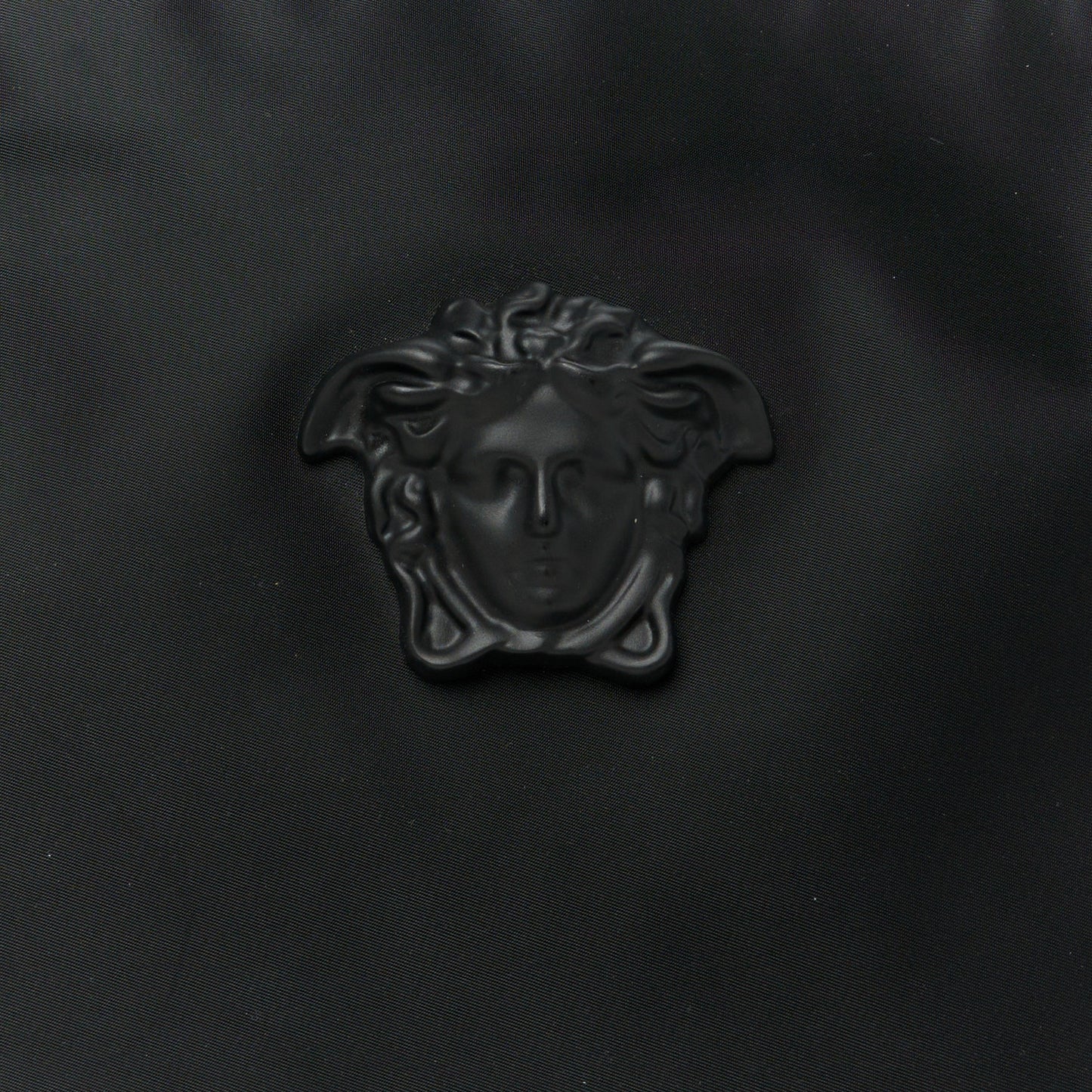 Nylon Palazzo Medusa Messenger Black