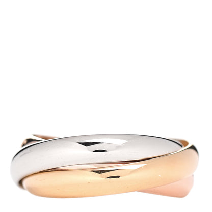 Cartier 18K Pink Yellow White Gold Classic Les Must De Cartier Trinity Ring 56 7.5 3 of 4