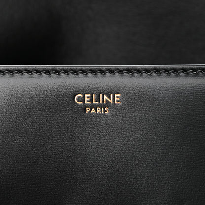 Celine Shiny Calfskin Triomphe Shoulder Bag Black 8 of 11