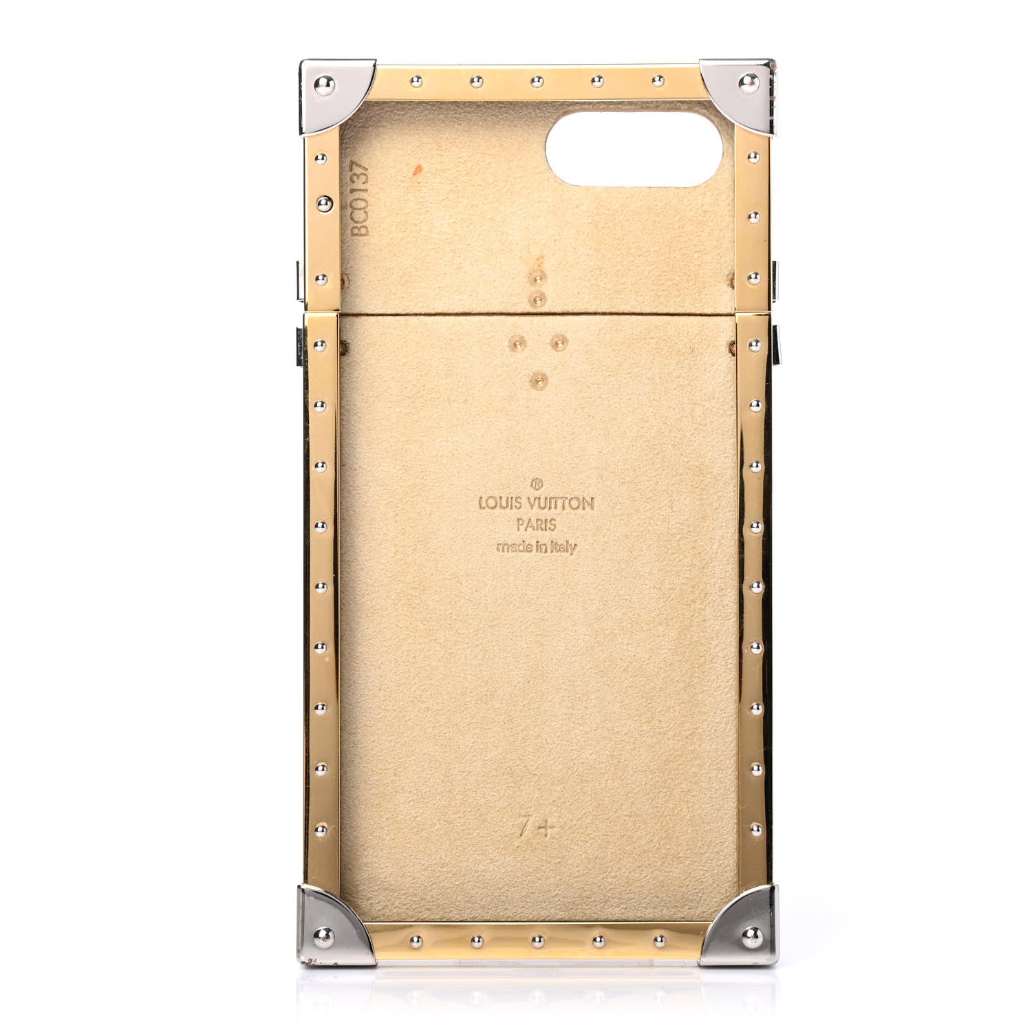 Louis Vuitton Crocodile Eye-Trunk iPhone 7 Plus Case Gold 831281