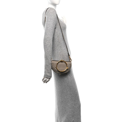 Chloe Calfskin Small Nile Bracelet Minaudiere Bag Motty Grey 2 of 13
