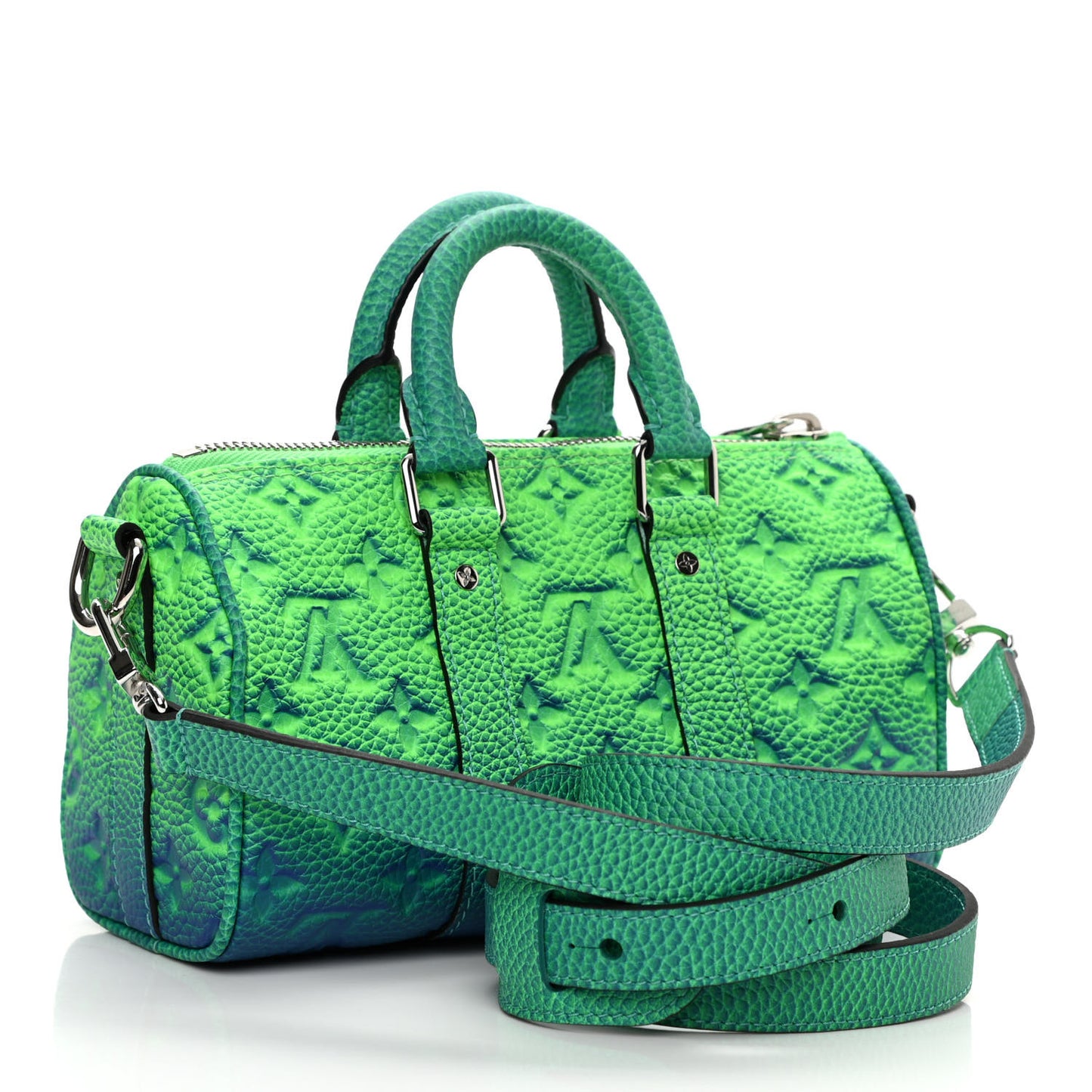 Taurillon Illusion Keepall XS Bleu Vert