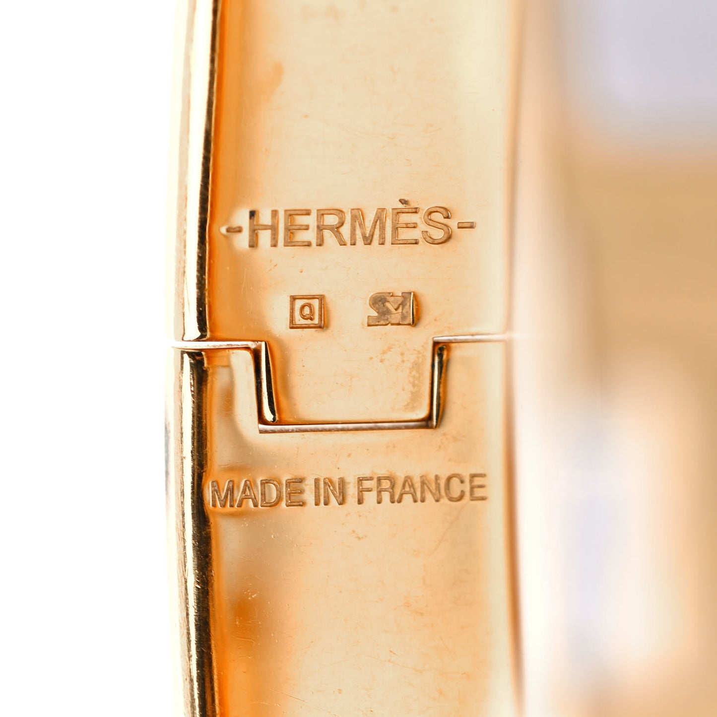 Enamel Narrow Clic Clac H Bracelet S White