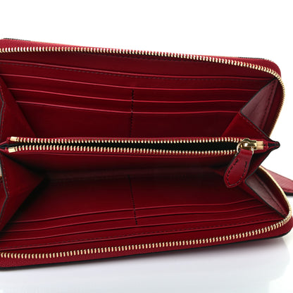 Burberry Grainy Calfskin House Check Elmore Zip Around Wallet Russet Red 4 of 6