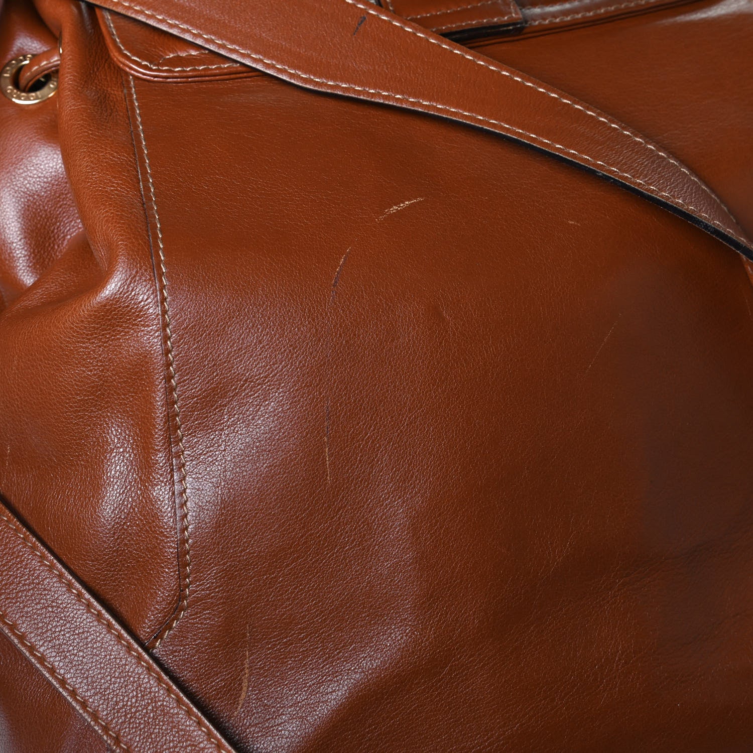 Gucci Calfskin Bamboo Backpack Brown 29 of 31