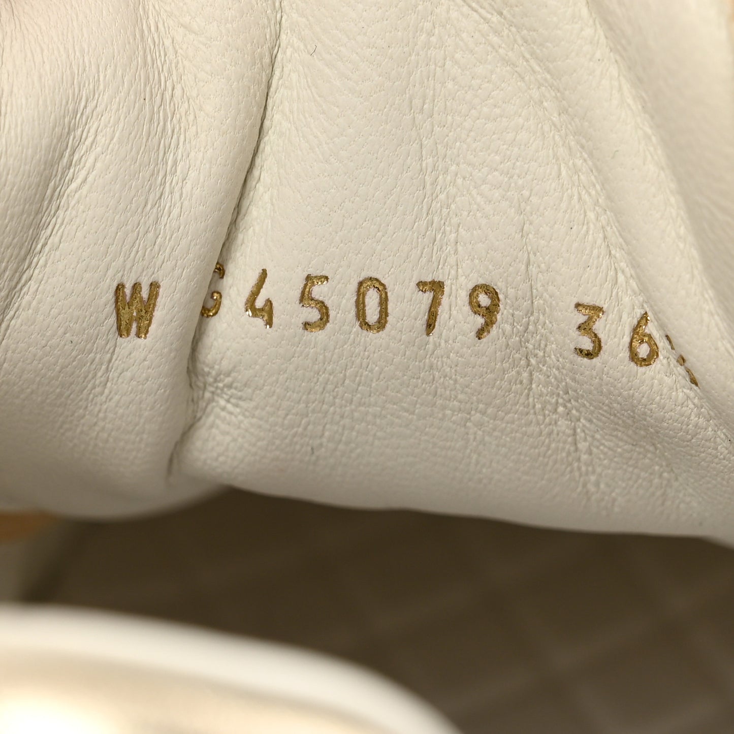 Laminated Calfskin CC Womens Sneakers 36.5 Golden
