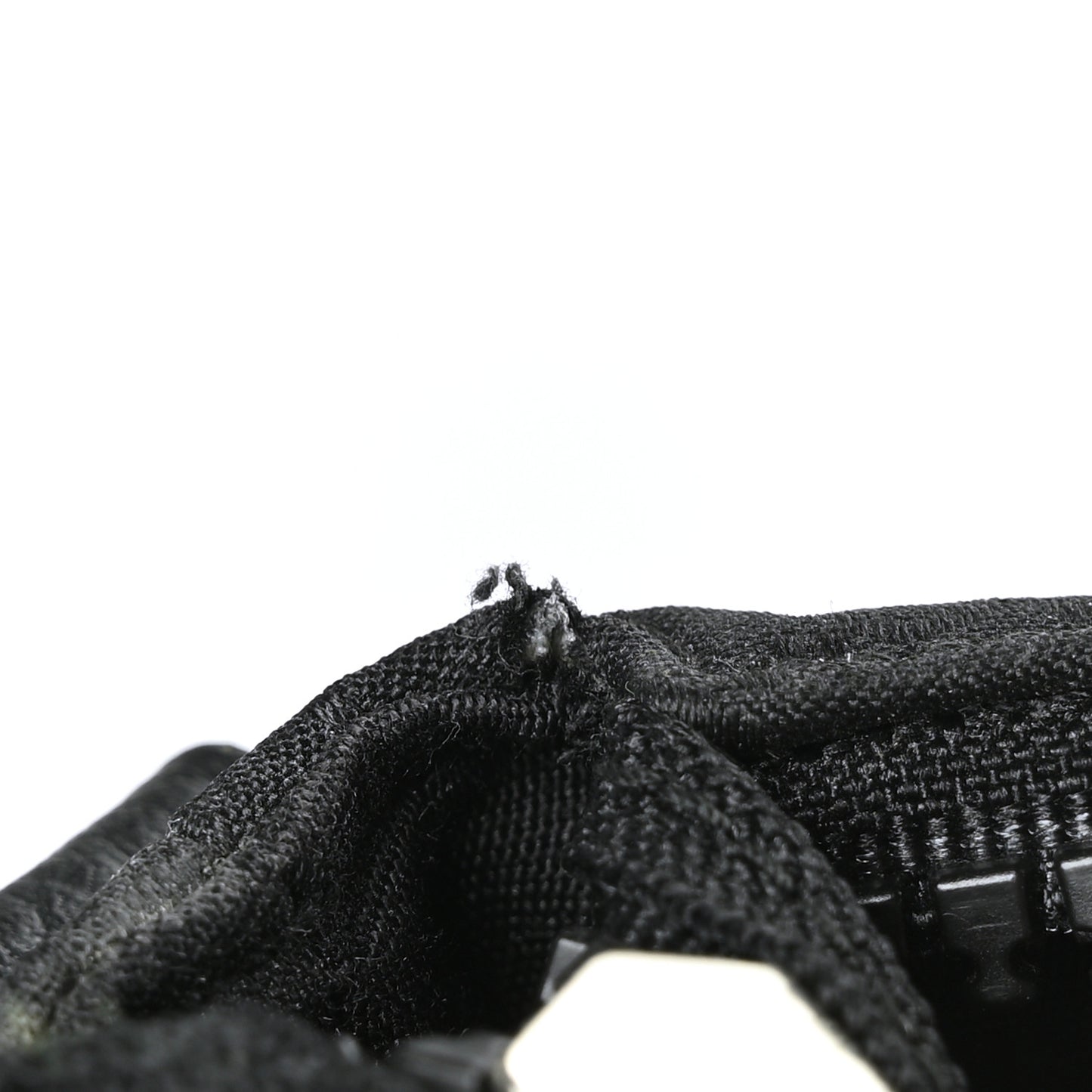 Nylon Monogram Medium Flat Messenger Bag Black