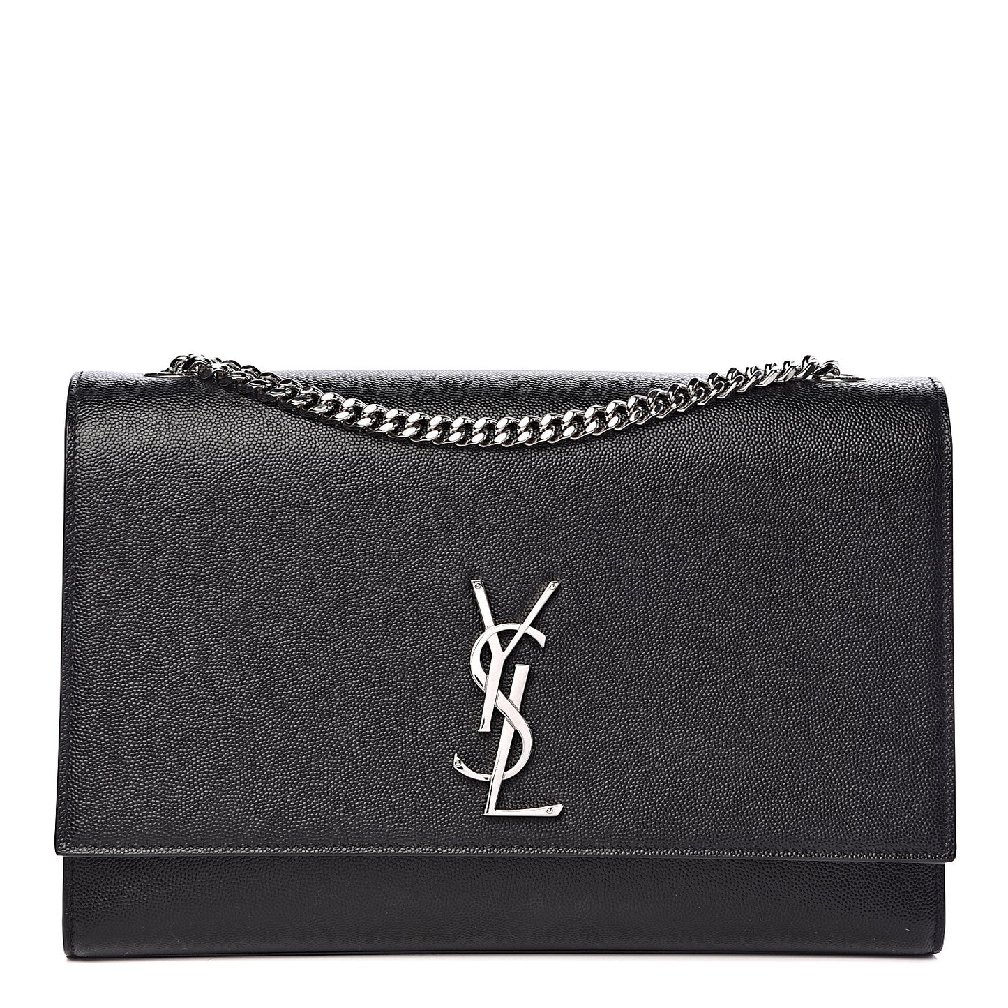 Grain De Poudre Large Classic Monogram Kate Satchel Black