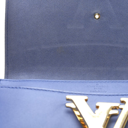 Louis Vuitton Calfskin Chain Louise MM Outremer 8 of 12