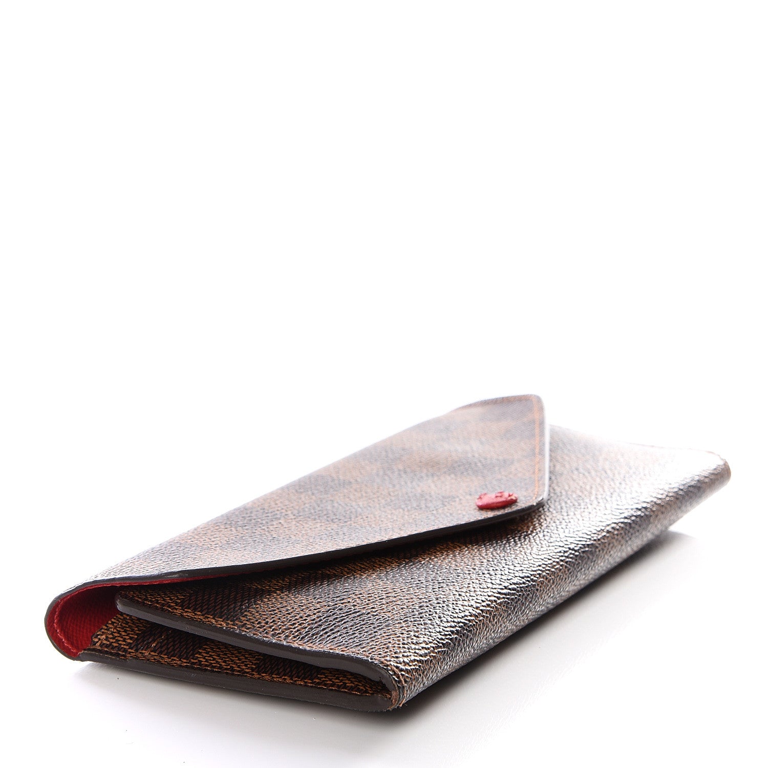 Louis Vuitton Damier Ebene Josephine Wallet Red 3 of 10