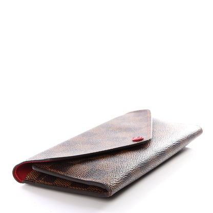 Louis Vuitton Damier Ebene Josephine Wallet Red 3 of 10