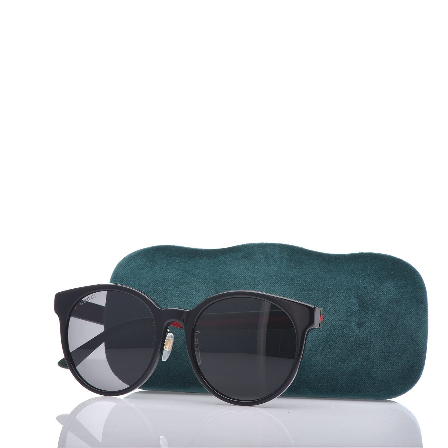 Acetate GG Web Round Eye Sunglasses GG0854SK Black