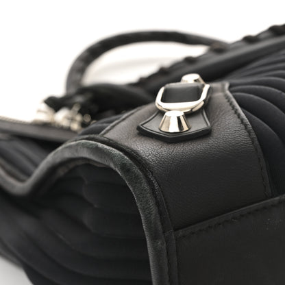 Balenciaga Ribbed Neoprene Classic Silver Hardware City Black 11 of 12