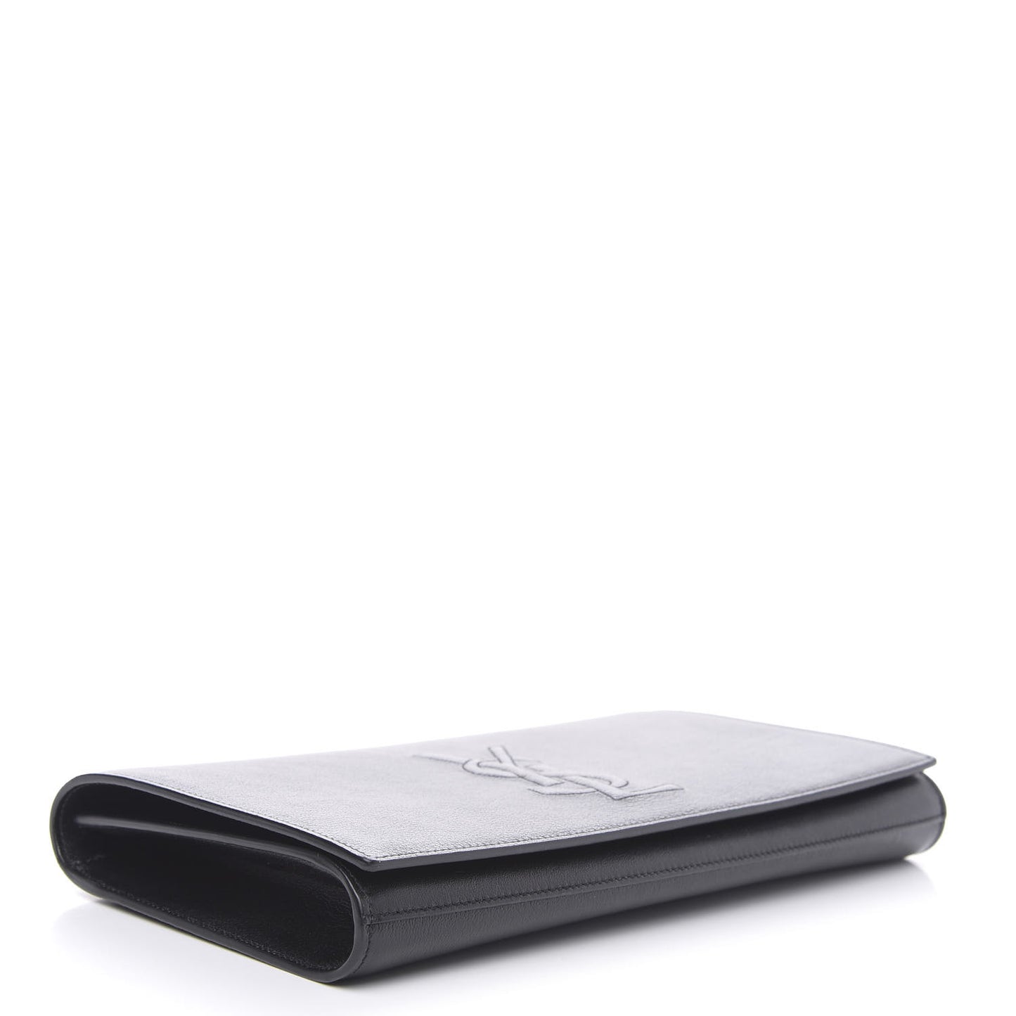 Calfskin Monogram Large Belle De Jour Clutch Black