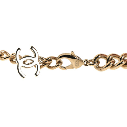 Chanel Metal Enamel CC Square Choker Gold Black White 4 of 4