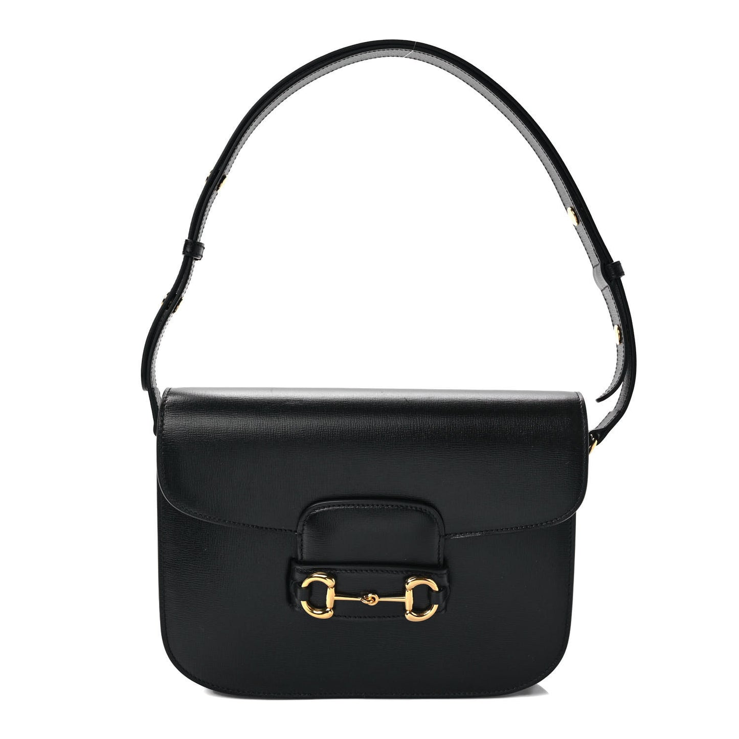 Azalea Calfskin Horsebit 1955 Shoulder Bag Black
