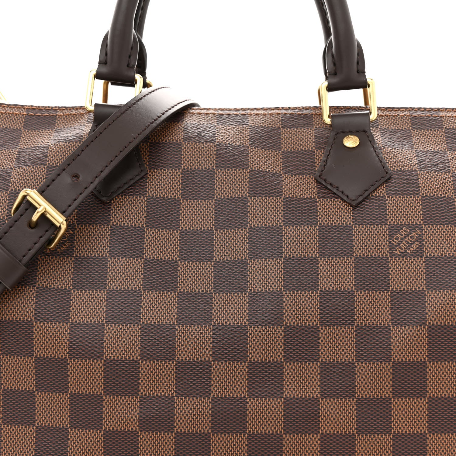 Louis Vuitton Damier Ebene Speedy Bandouliere 30 7 of 9