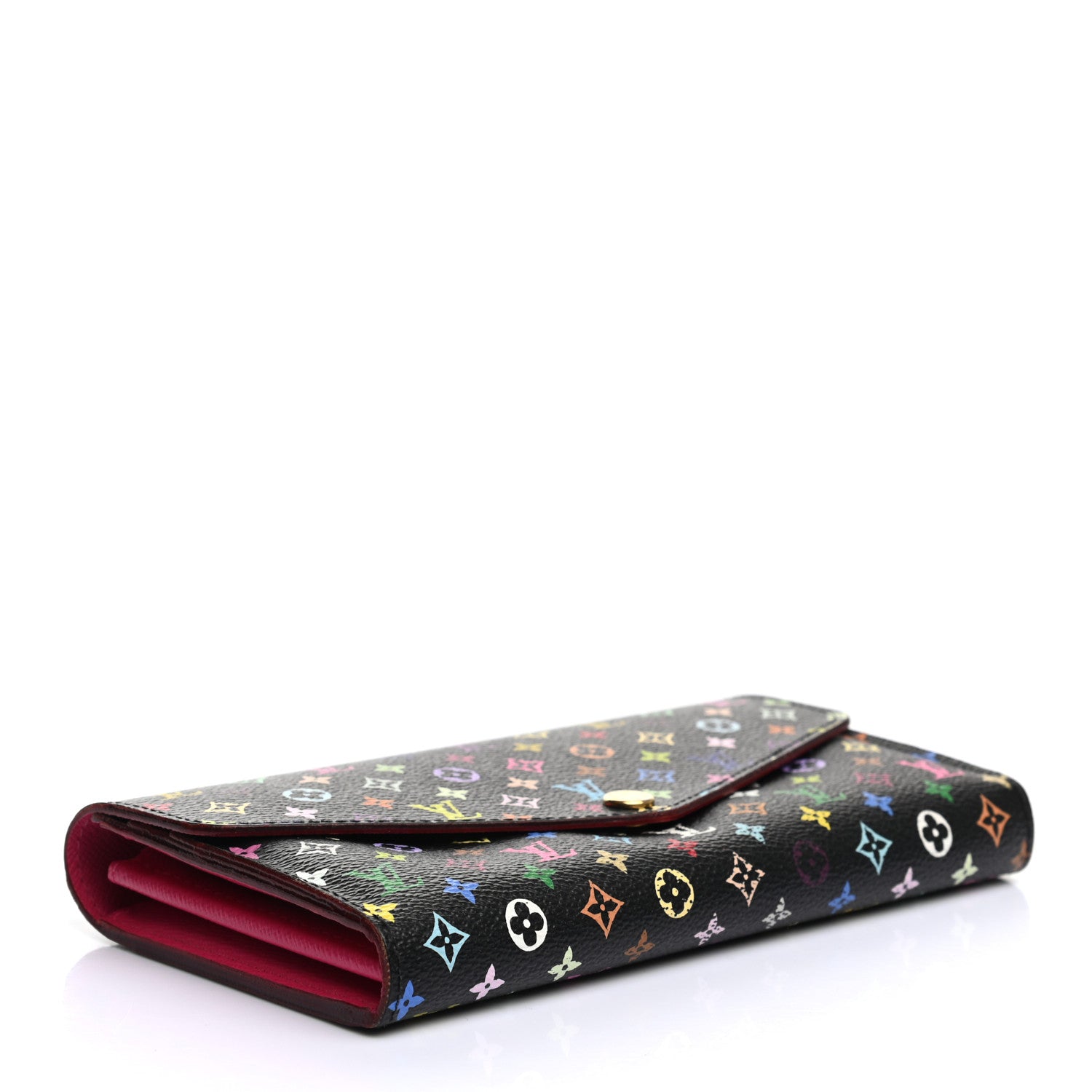 Louis Vuitton Monogram Multicolor Sarah Wallet NM Black Grenade 4 of 6
