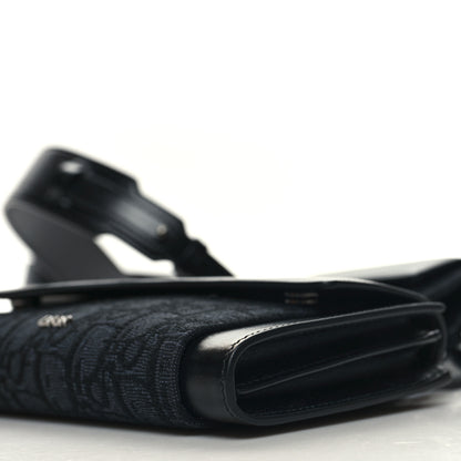 Christian Dior Oblique Smooth Calfskin Elite Shoulder Pouch Black 12 of 12