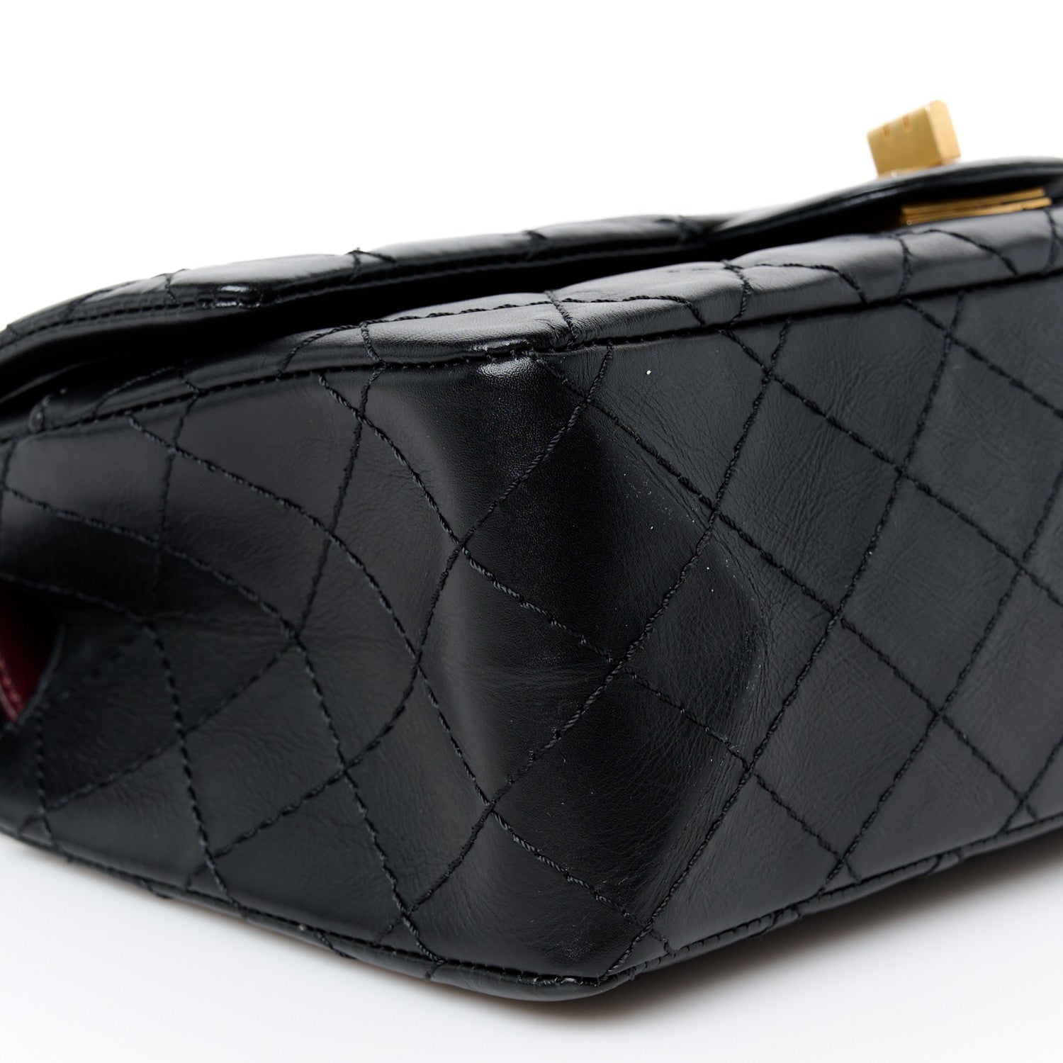 Chanel Aged Calfskin Quilted 2.55 Reissue 225 Flap Black 9 of 11