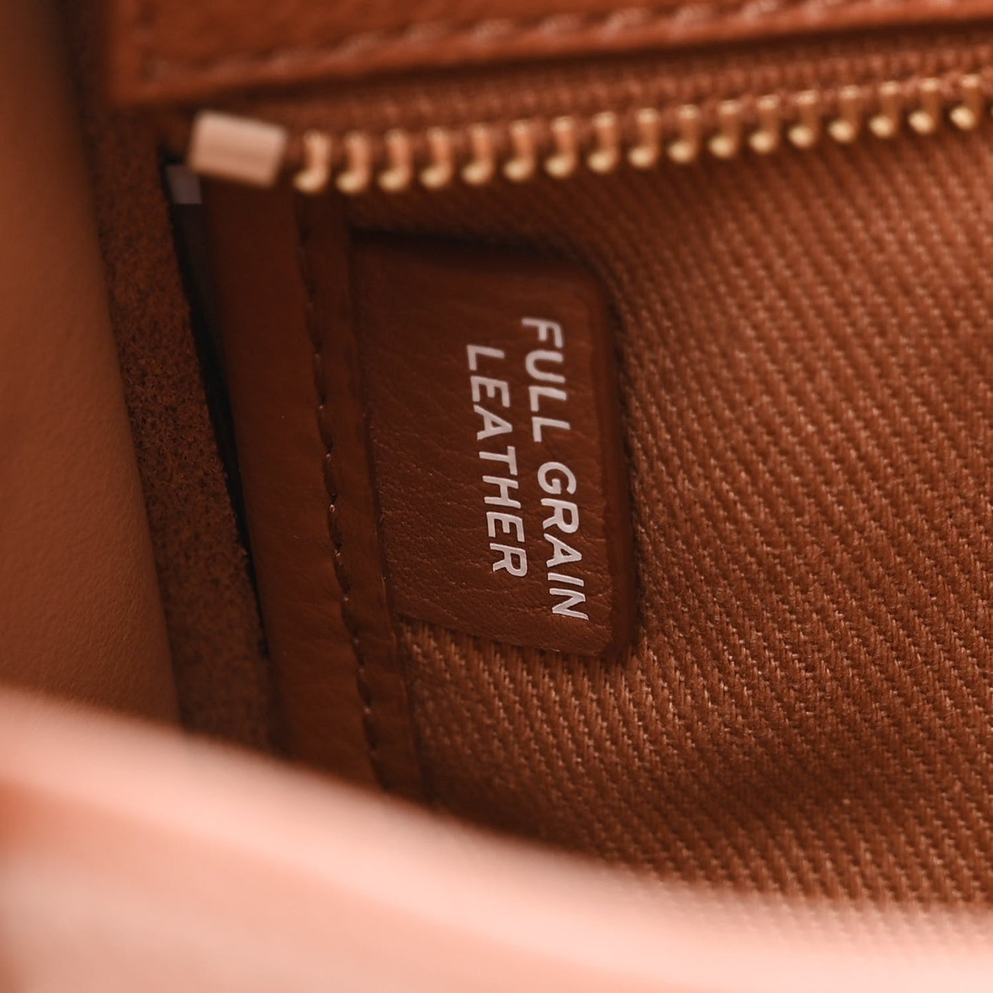 Grained Calfskin Small The Tote Bag Argan Oil