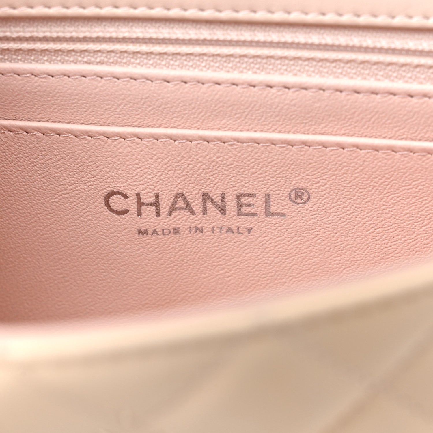 Chanel Patent Calfskin Quilted Mini Rectangular Flap Beige 6 of 9