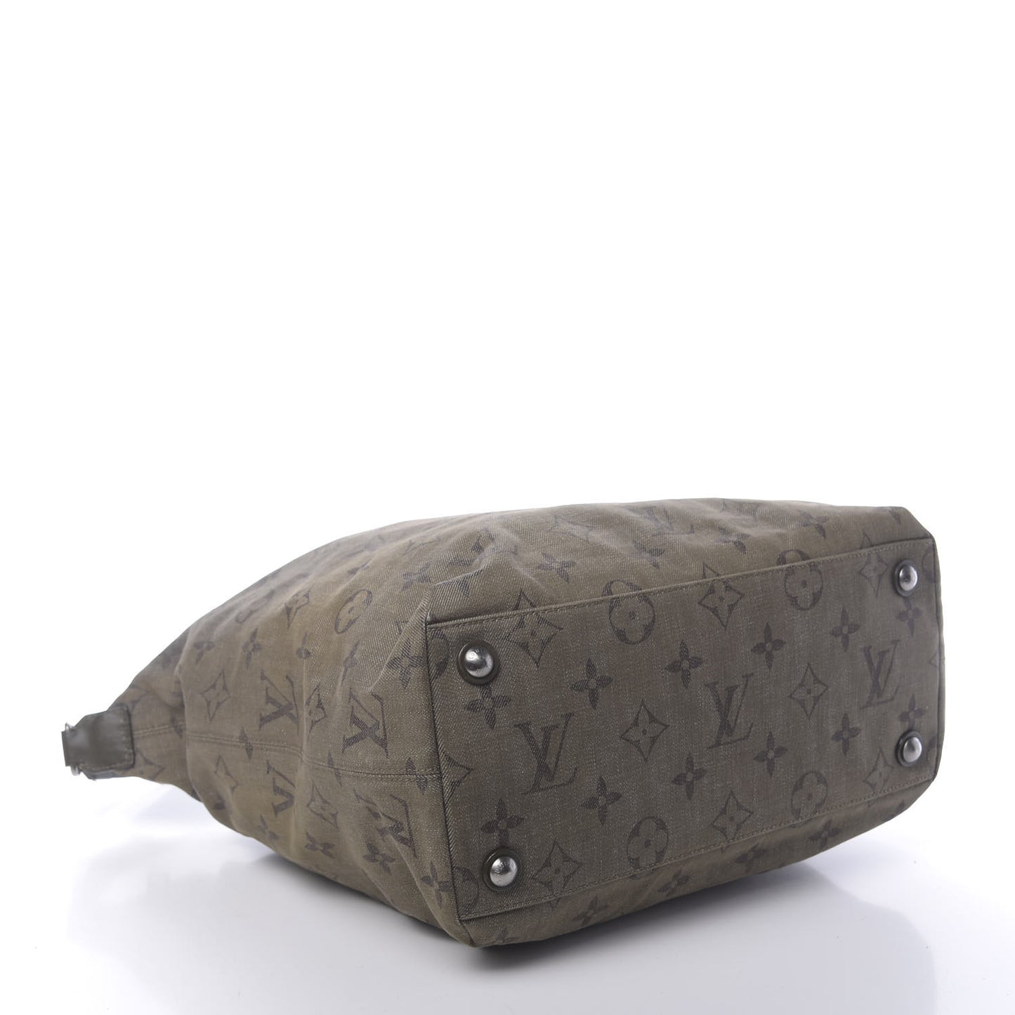 Monogram Denim Impression Besace GM Kaki Fonce