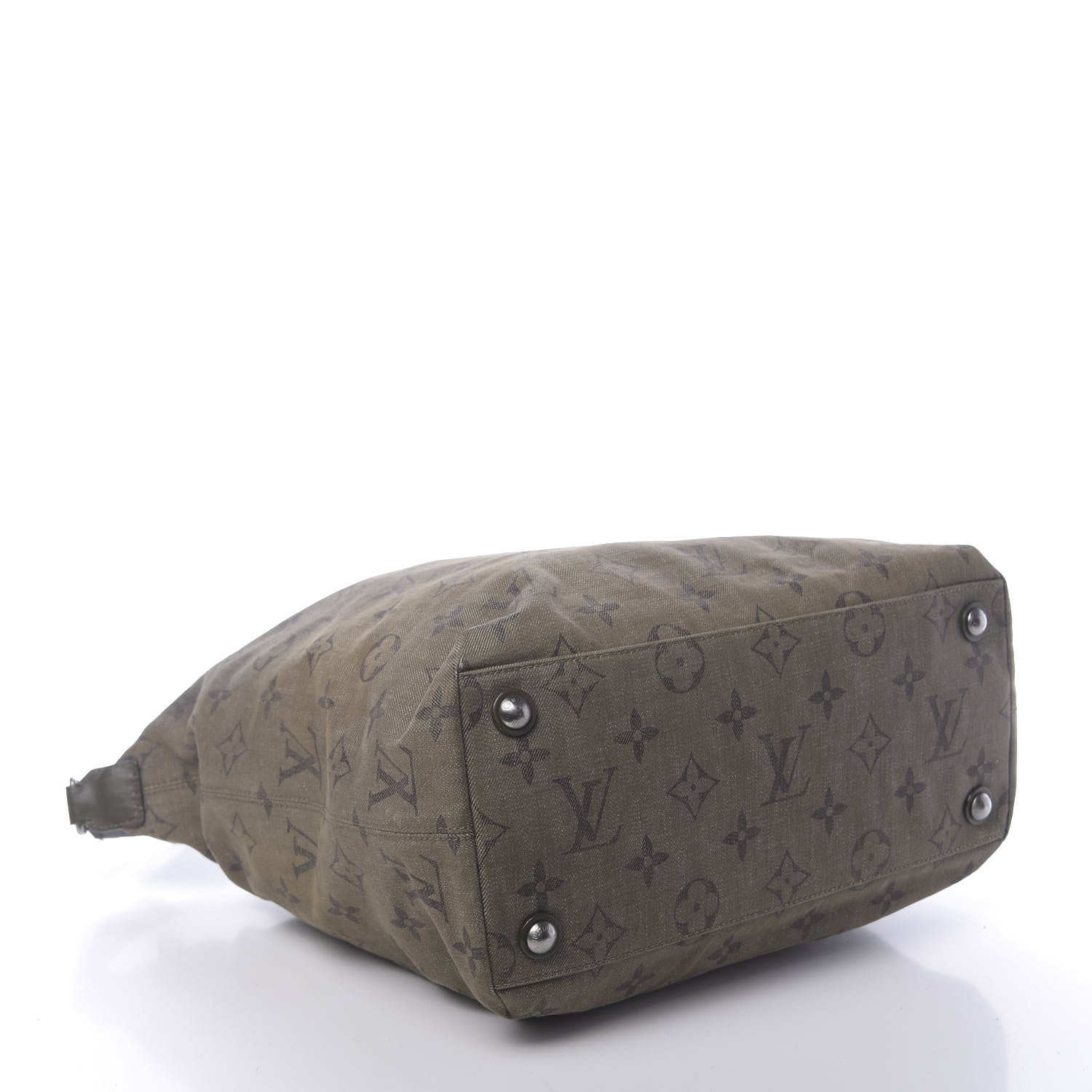 Louis Vuitton Monogram Denim Impression Besace GM Kaki Fonce 4 of 9