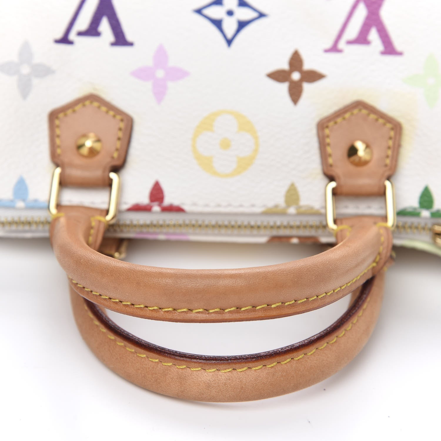Louis Vuitton Monogram Multicolor Mini Sac HL Speedy White 8 of 9