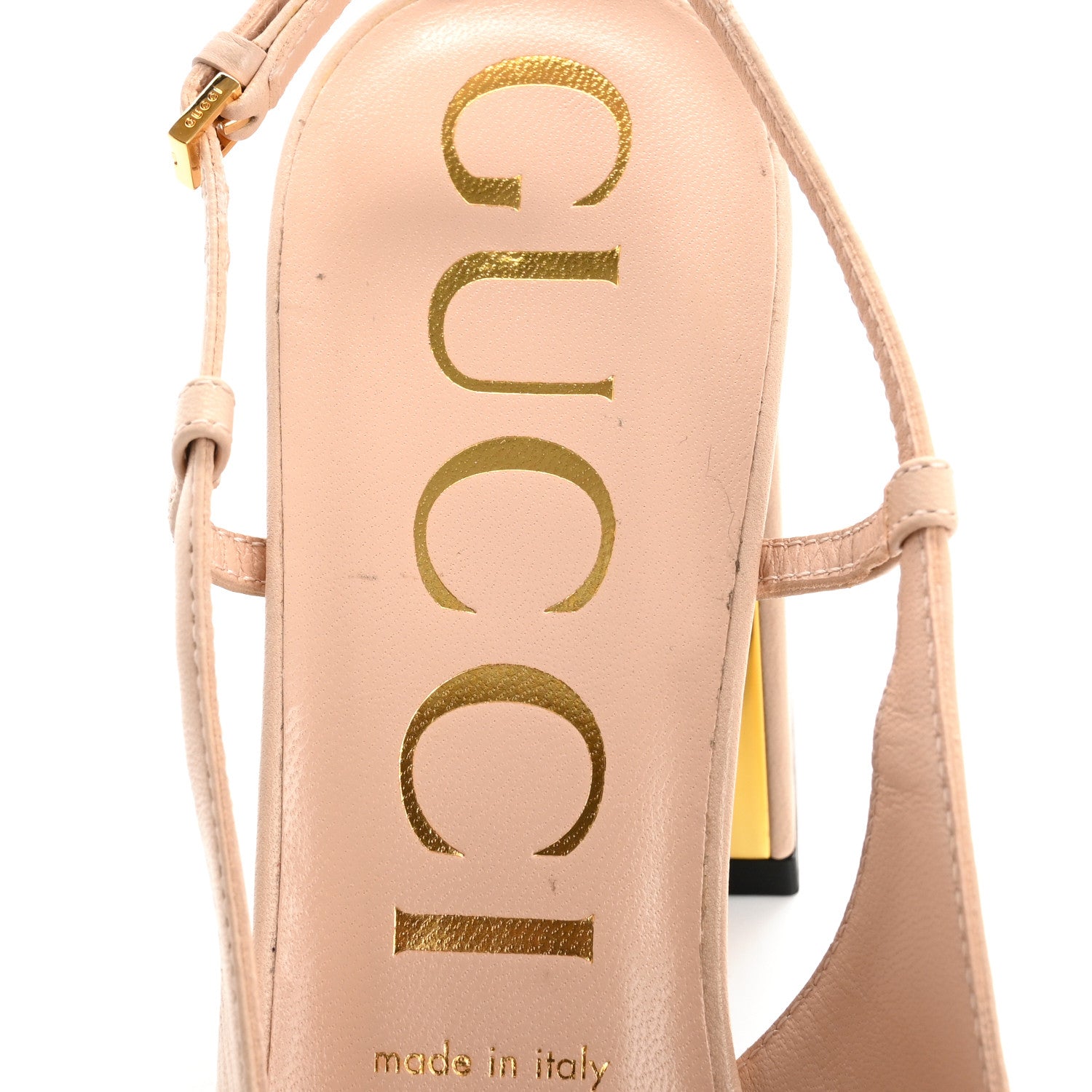 Gucci Malaga Kid Horsebit 75mm Slingback Pumps 40 Skin Rose 7 of 11