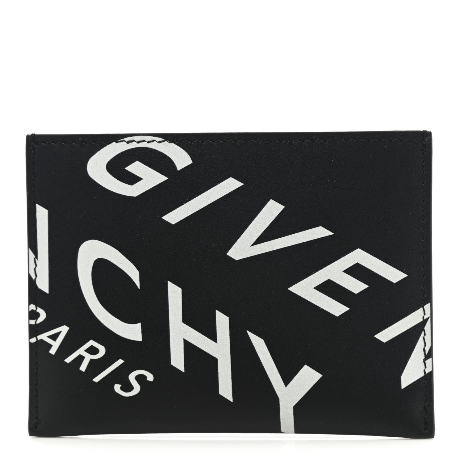 Givenchy Calfskin Logo Printed Card Holder Black 1 of 7