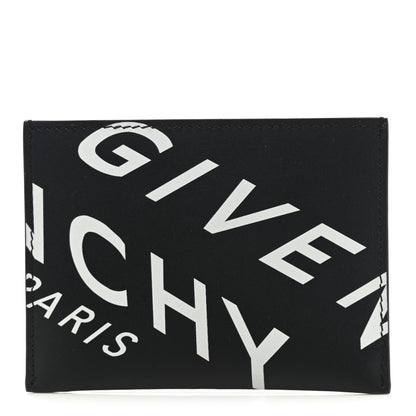 Givenchy Calfskin Logo Printed Card Holder Black 1 of 7